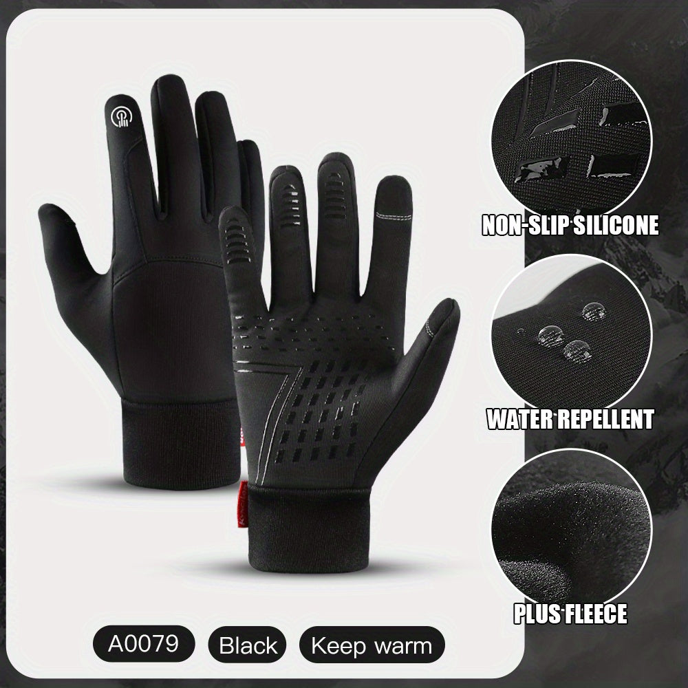 Warm Windproof Touch Screen Gloves For Cycling Driving