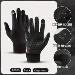Warm Windproof Touch Screen Gloves For Cycling Driving