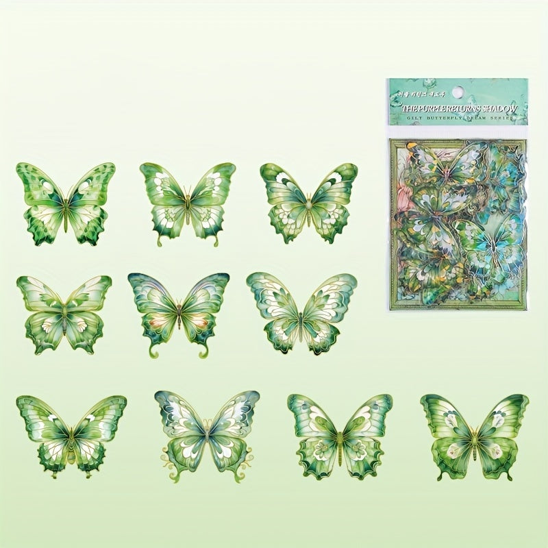 Golden Butterfly Dream Shell Stereo Sticker Pack