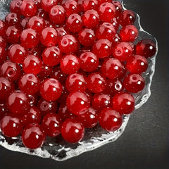 50PCS 0.32inch Natural Stone Glass Round Bead Spacer Beads