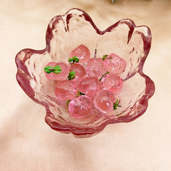 10pcs Pink Transparent Peach Pendants for DIY Earrings Necklaces Sweater Chains