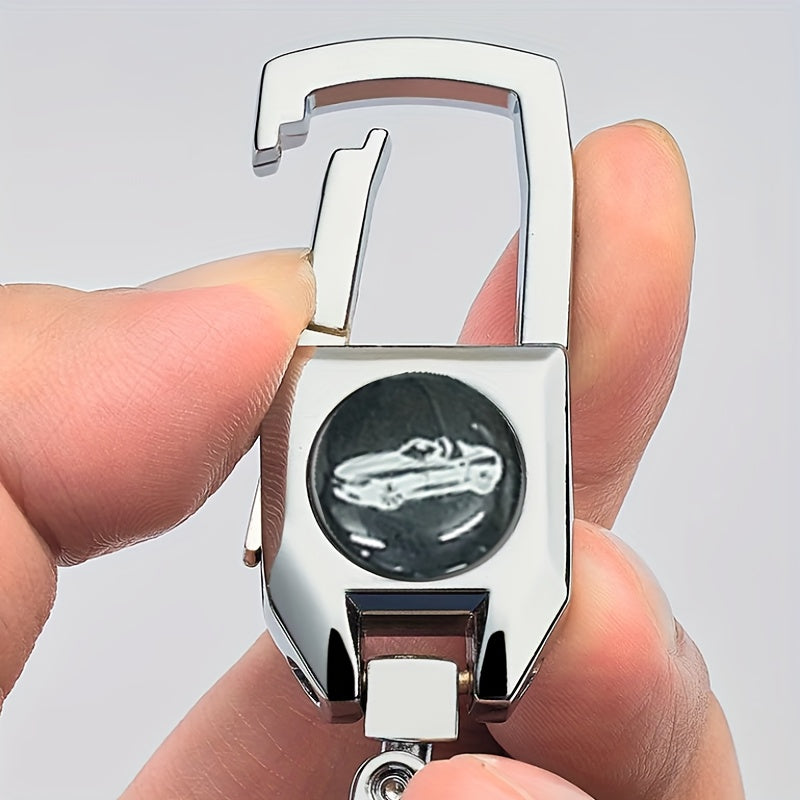 Alloy Metal Keyring Car Keychain Ant Lost Phone Number Plate Keychain