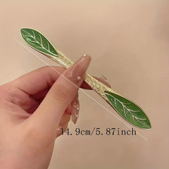 Chinese Green Alloy Hairpin Cheongsam Dress Up Accessories