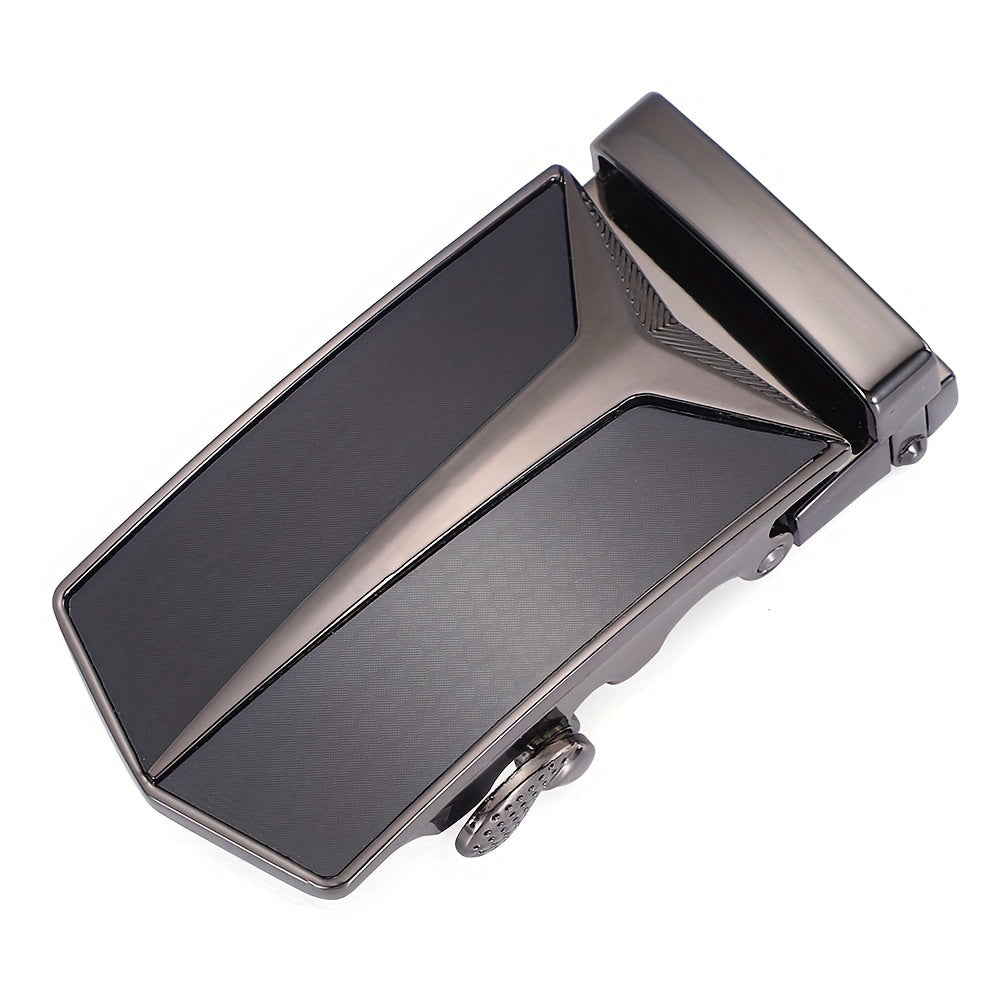 Men's Business Leather Belt with Automatic Buckle