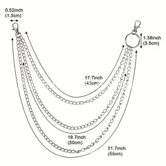 Punk Hip Hop Rock Chain Trousers Chain Layered Waist Chain