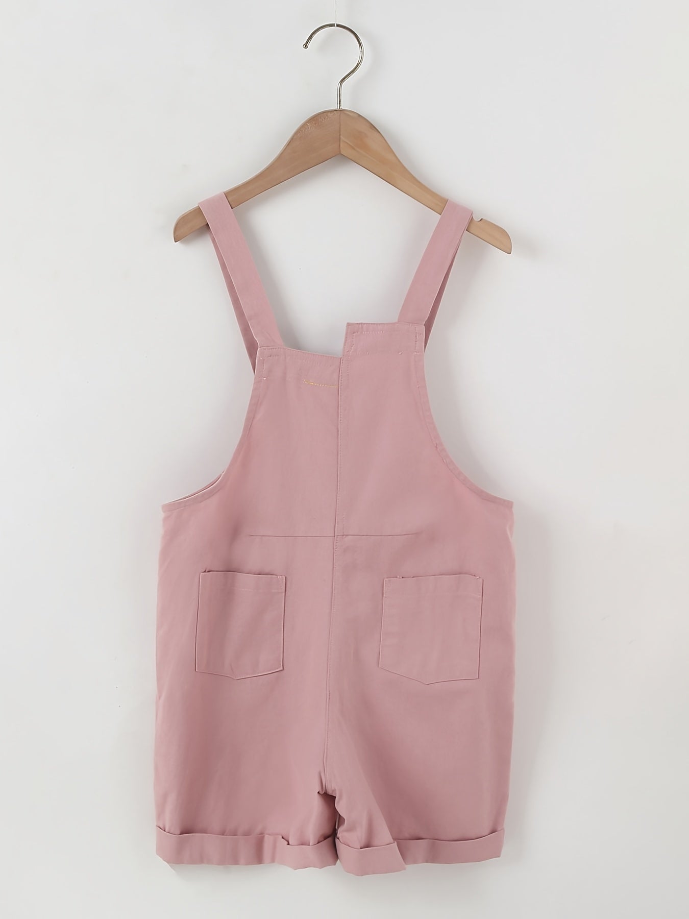 Girl's Pocket Overalls Cargo Jumpsuit For Toddlers Kids