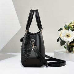 Women's Faux Leather Satchel Bag Set