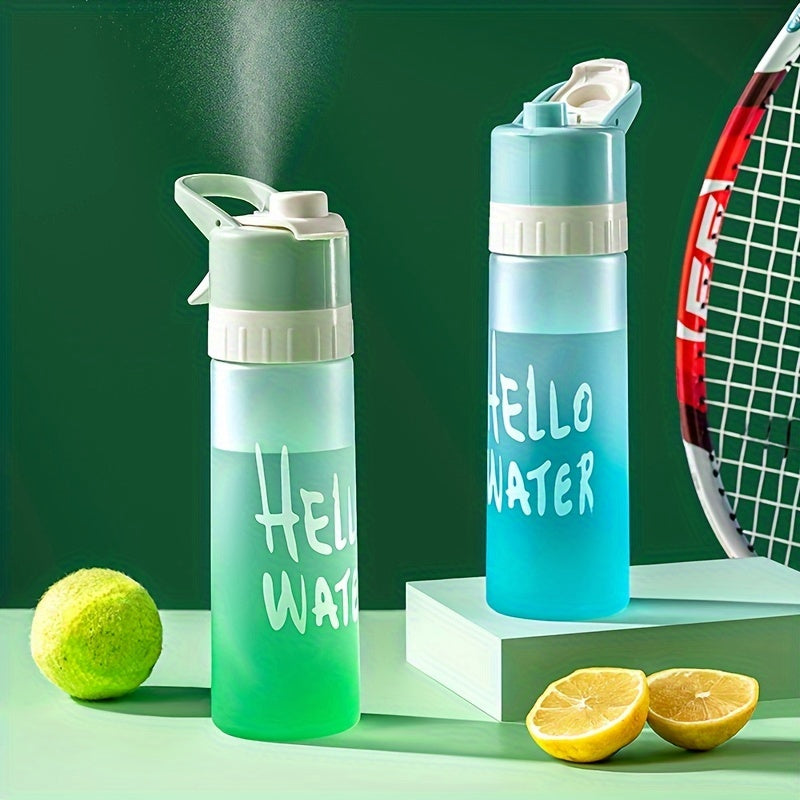 Outdoor Fitness Water Cup 650ml Large Capacity Bottle Spray Water Portable