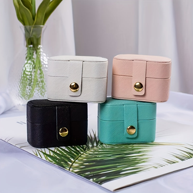 Mini Ring Box PU Leather Waterproof Case for Wedding Gift