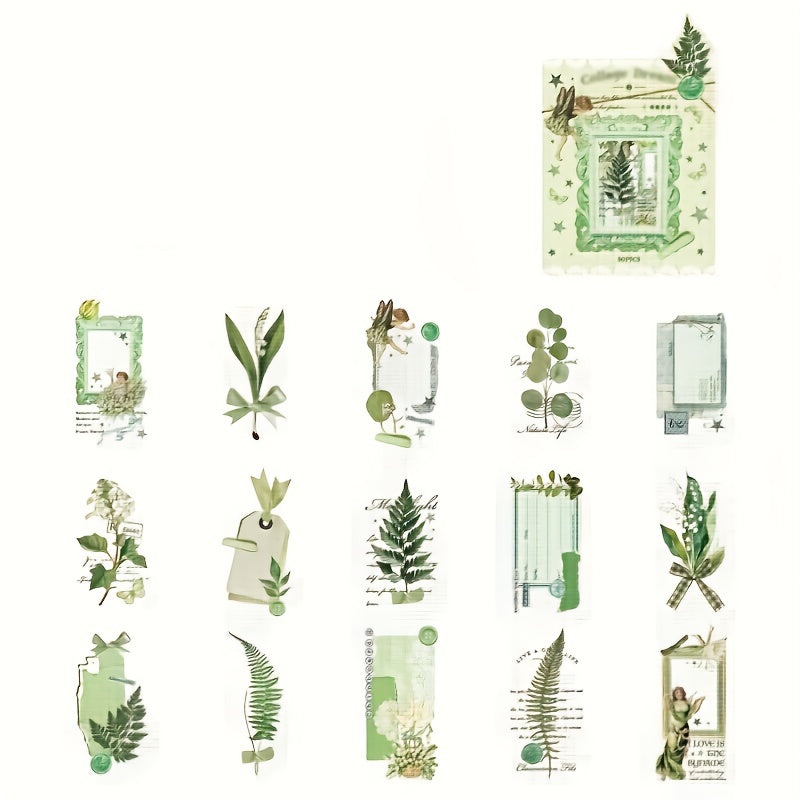 30pcs Eye-catching Craft Stickers for Journal Book Decoration PET Material