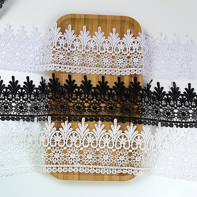 3 Yards Inelastic Lace Trim for DIY Sewing Craft