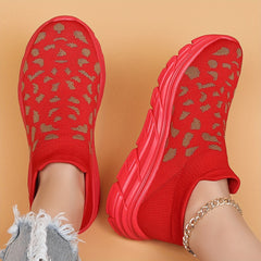 Women's Heighten Breathable Woven Shoes Non Slip Sneakers Running Shoes