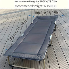 Outdoor Folding Bed, Single Bed for Office Nap and Camping
