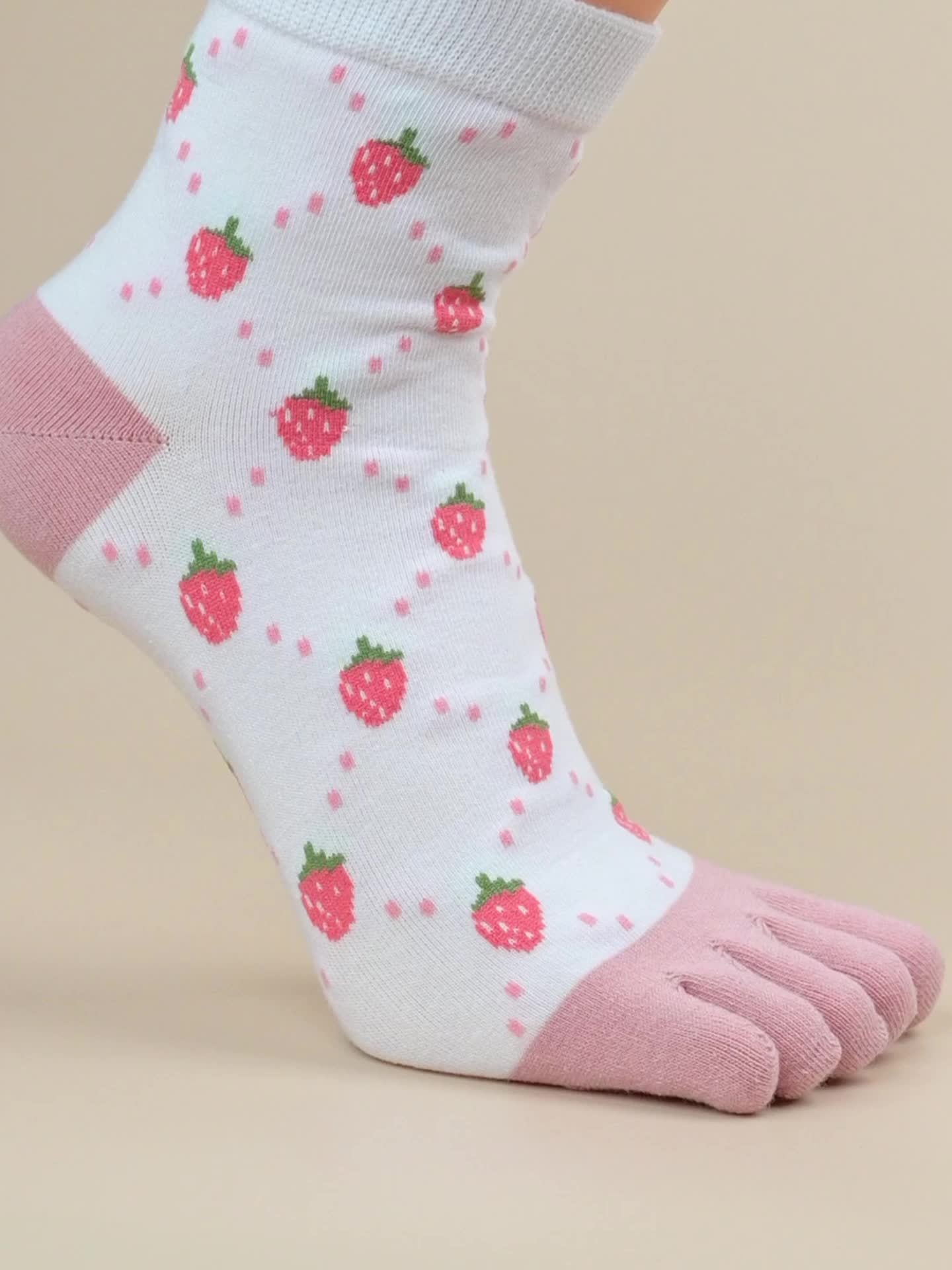 10 Pairs Cartoon Animal Print Socks Women's Stockings