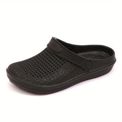Women's Casual Garden Clogs Hollow Out Closed Toe Slip On Shoes