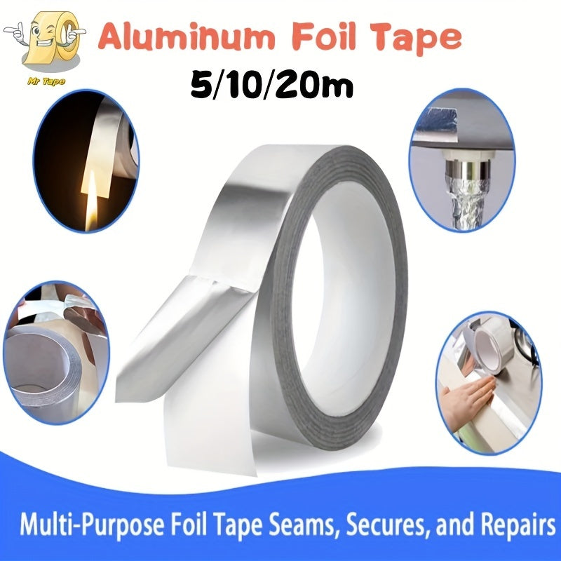 High Temp Aluminum Foil Tape Flame Retardant Tin Foil Tape Fiberglass Conductor