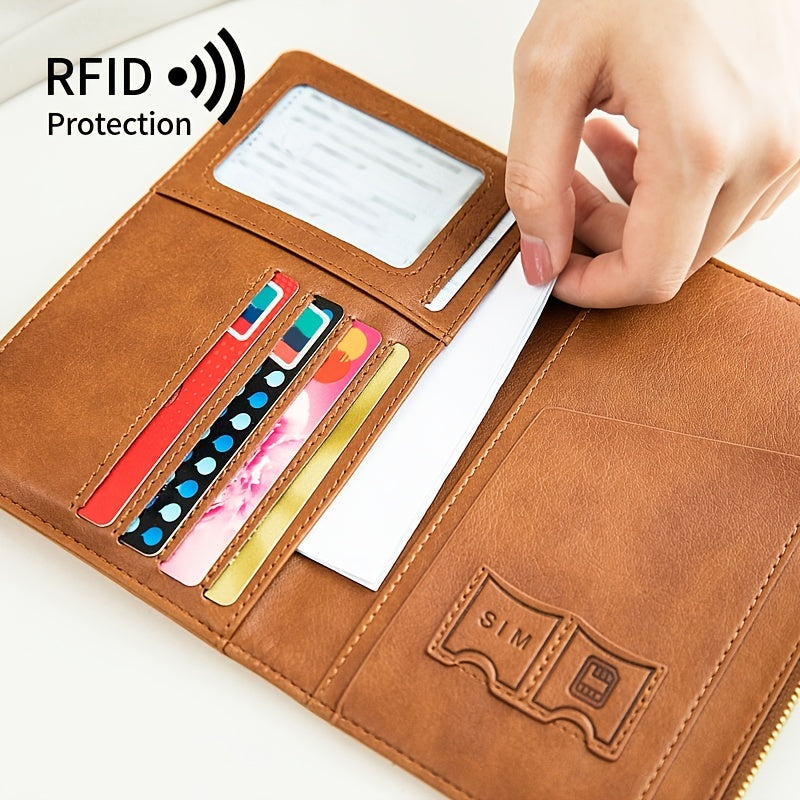 Travel RFID Passport Wallet for Men