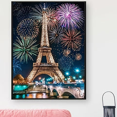 5D DIY Diamond Painting - Eiffel Tower Wall Decor Set
