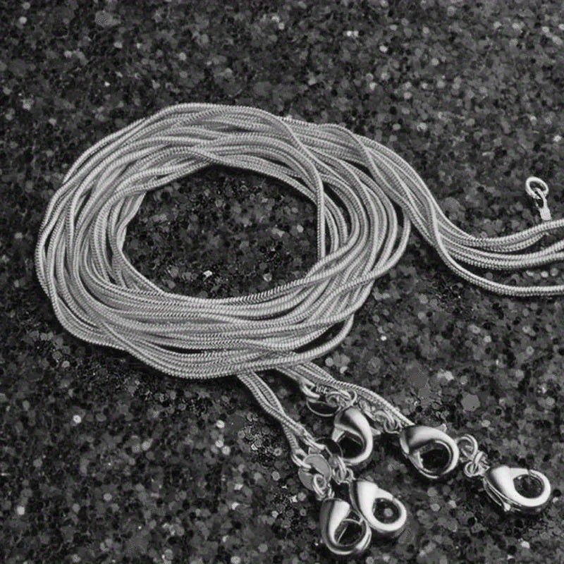5 Pcs Snake Chain Necklace Wedding Party Jewelry
