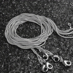 5 Pcs Snake Chain Necklace Wedding Party Jewelry