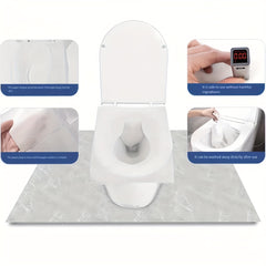 20pcs Disposable Toilet Mat Paper for Outdoor Camping & Travel