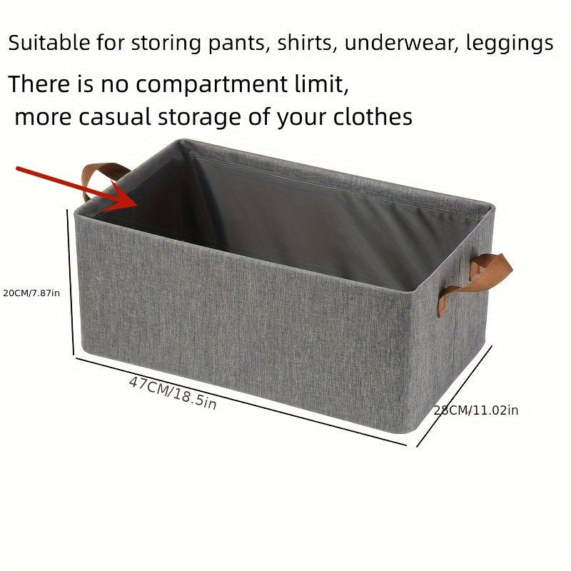 1pc Clothes Storage Box for Pants Sweaters Shirts Underwear Socks