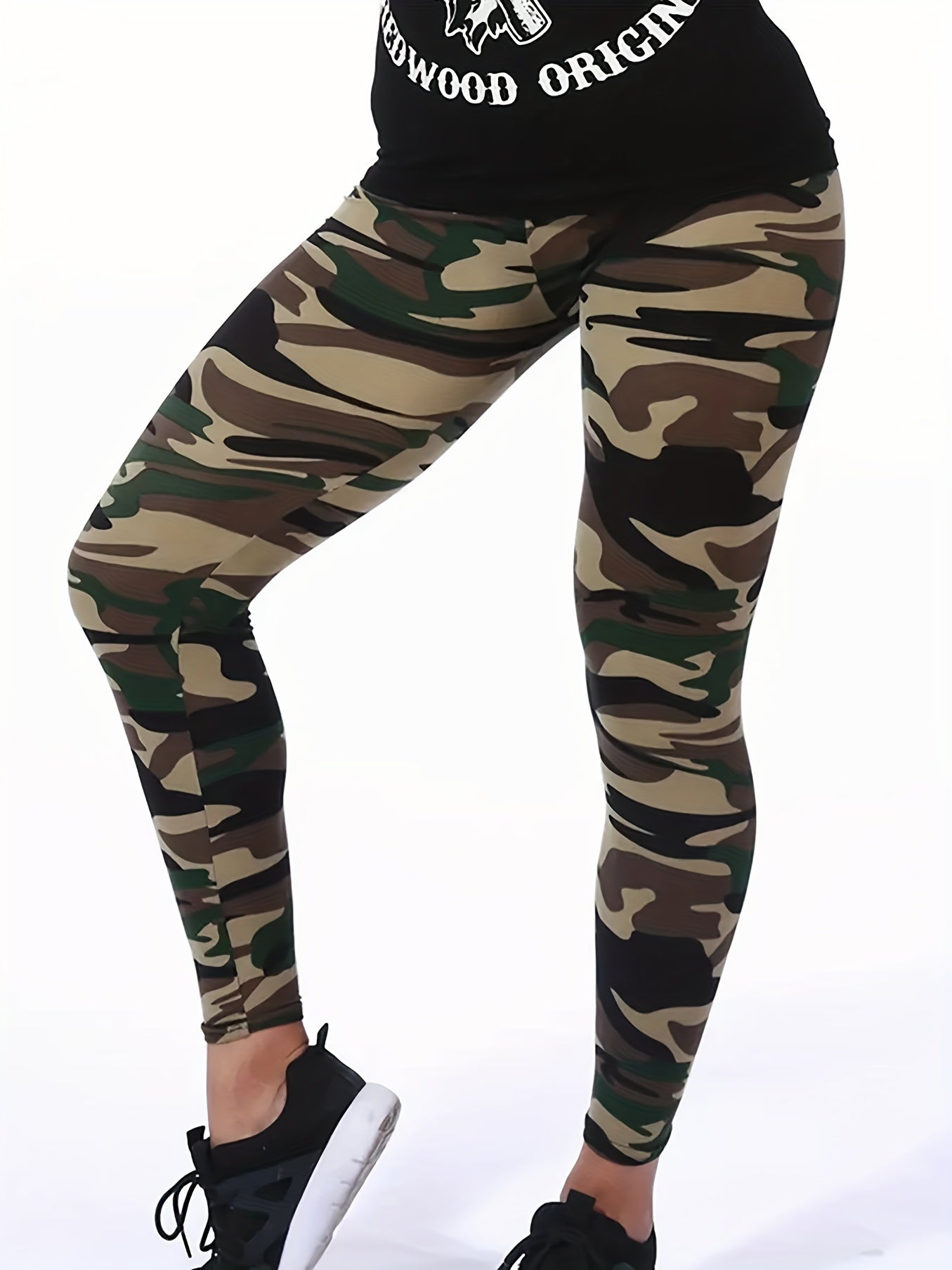  Camo High Rise Stretch Leggings