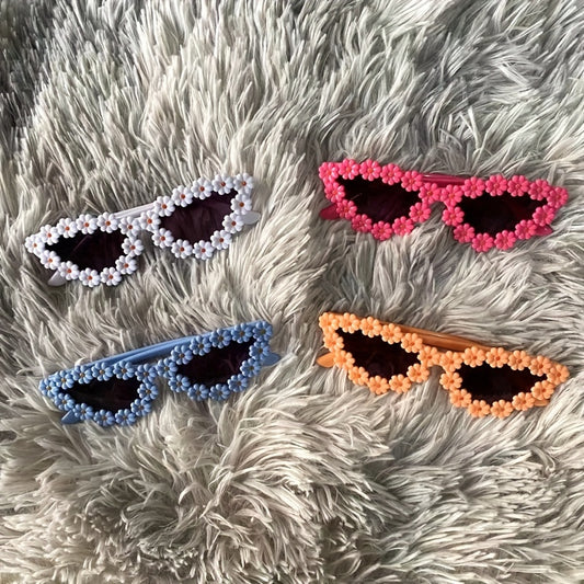 High Definition Sunglasses for Girls with Flowers UV Protection