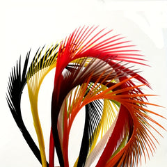 21pcs Colorful Goose Feather Nymph Lure for Trout Fly Bait Making