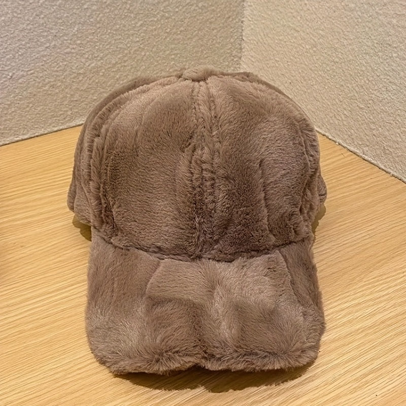 Plush Baseball Cap Warm Sun Hat Coldproof Adjustable Golf Hats