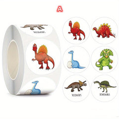 500pcs Dinosaur Thank You Stickers DIY Sealing Labels