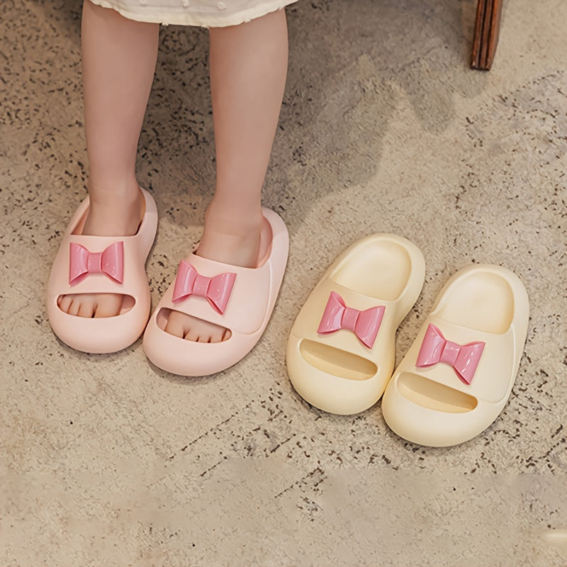 Girls Bowknot Slippers Non Slip Lightweight for Indoor Shower Pool