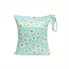 Kids Print Diaper Bag Double Pocket Diaper Storage Bag Wet Bag