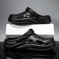 Men's Soft Closed Toe Sandals Walking Shoes