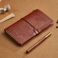 Teacher Notebook Happy Teachers Diary Book with Pocket