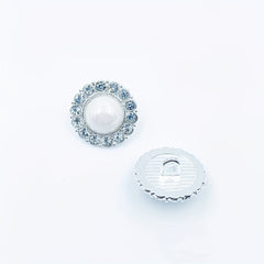 5pcs Hand Stitched Button Inlaid Diamond Pearl DIY Accessory