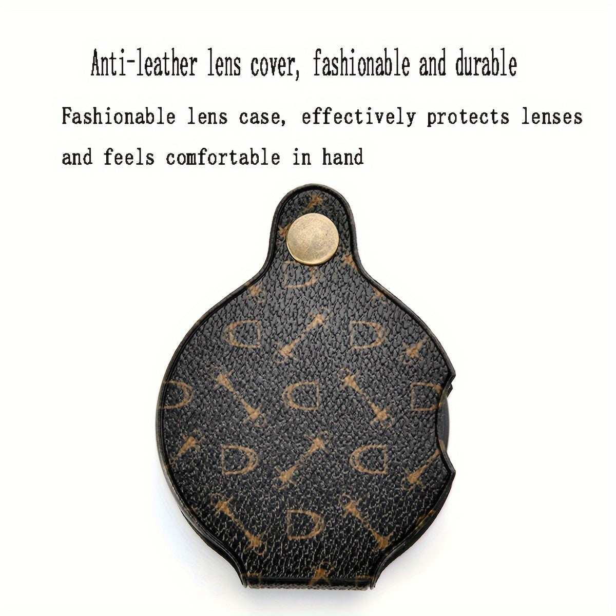 15x High Magnification Portable Leather Case Magnifying Glass