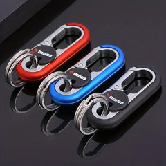 1pc Car Accessories Key Chain Metal Key Ring Men's Waist Hanging Key Pendant