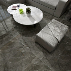 10pcs Marble Peel & Stick Floor Tiles, Easy Install for Bathroom