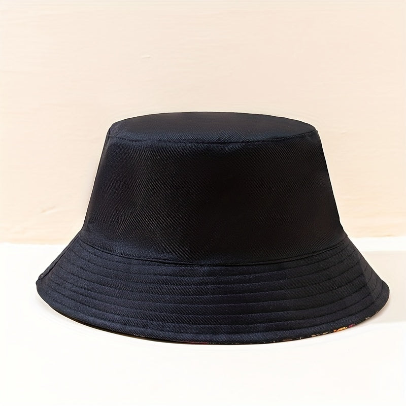 Reversible Paisley Print Bucket Hat