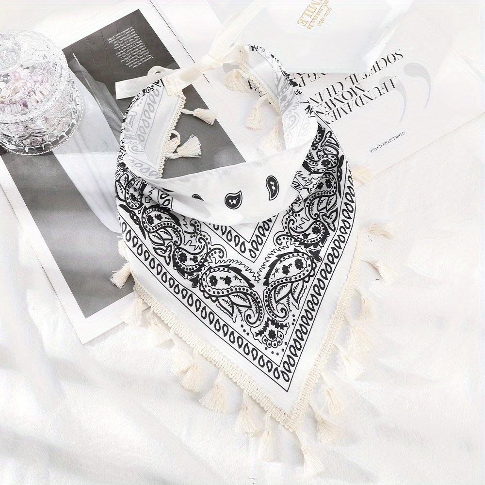 Bohemian Style Triangle Scarf Vintage Women Headband Hair Accessories