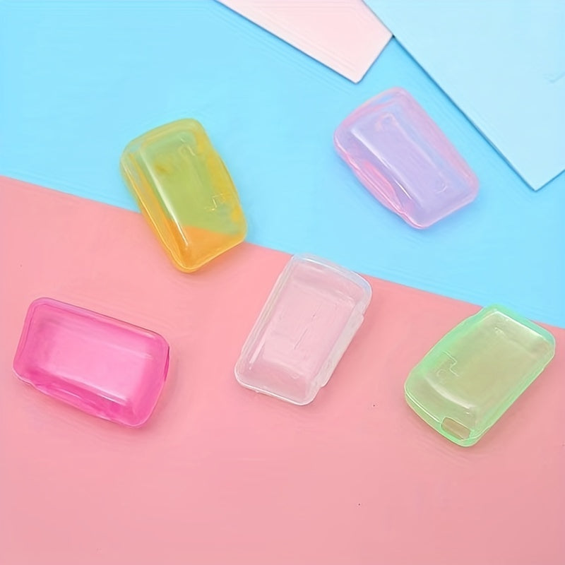 5pcs Travel Toothbrush Cover Set Toothbrush Protector Organizer