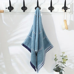 Plaid Striped Pattern Hand Towel Soft Skin-friendly Face Towel Absorbent Towel