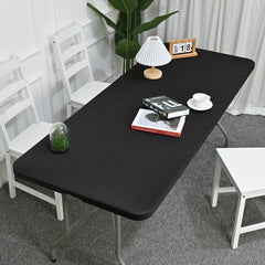 Solid Spandex Table Cover Elastic Polyester Tablecloth
