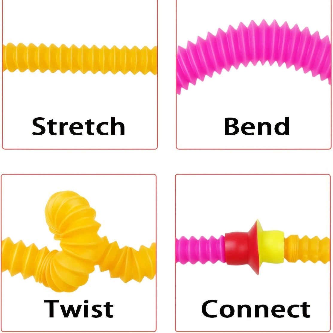 Bendable Screaming Chicken Tube Toy w/ Suction Cups