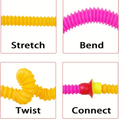 Bendable Screaming Chicken Tube Toy w/ Suction Cups