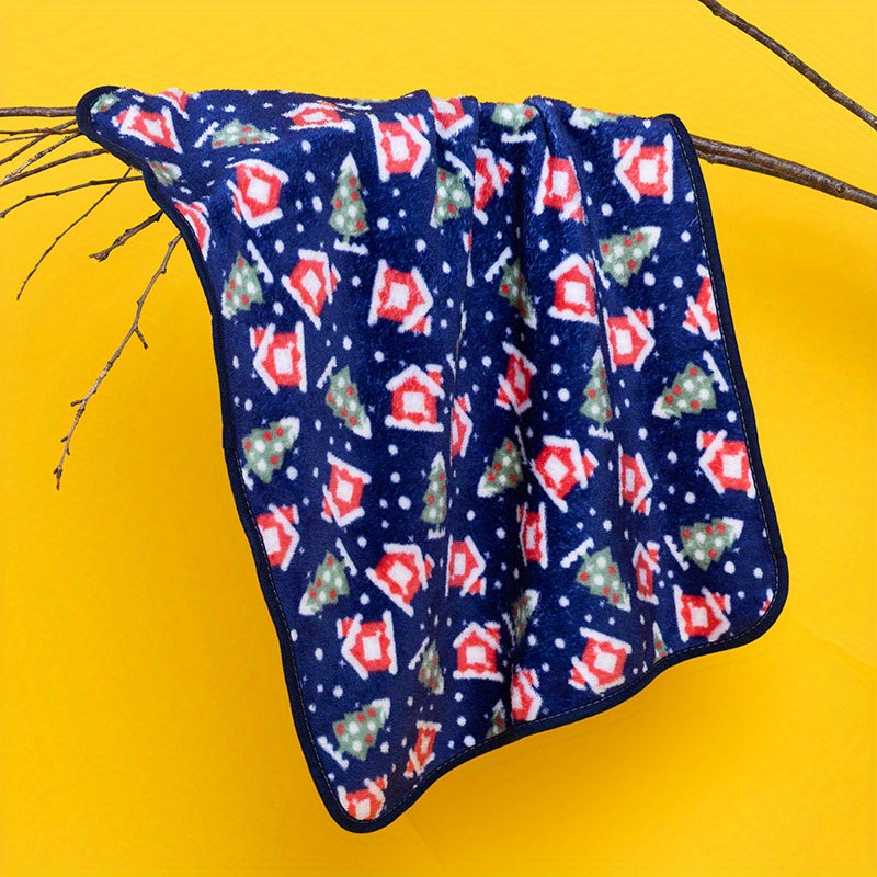 Cartoon Pattern Warm Pet Blanket Soft Dog Winter Blanket