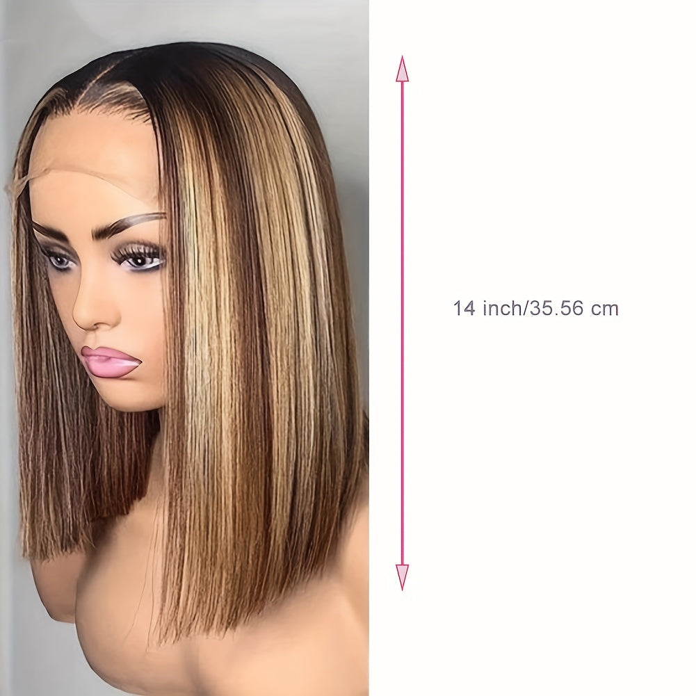 Human Hair Bob Wig Straight Lace Front Wig Brazilian Short Bob Wigs