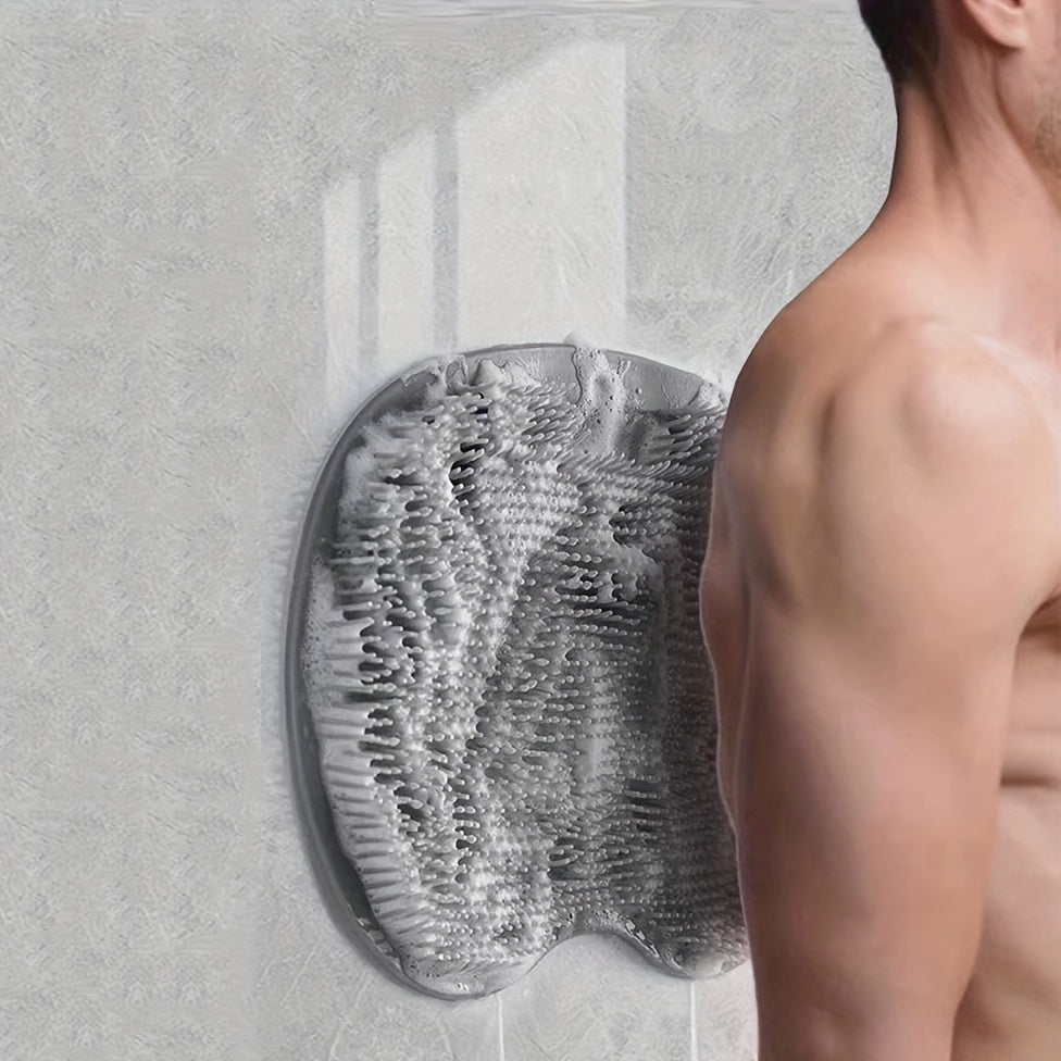 Silicone Shower Massage Brush for Men - Non Slip Exfoliating and Back Massage