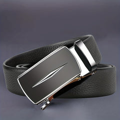 Men's Belt with Automatic Buckle Business Casual Formal Dress